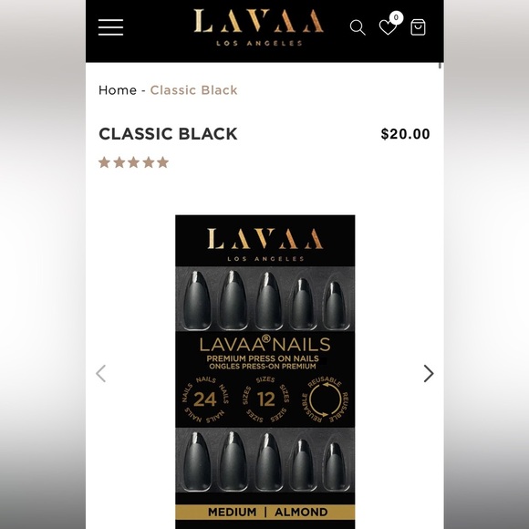 LAVAA Los Angeles press on nails, NIB  set of two - Picture 4 of 11